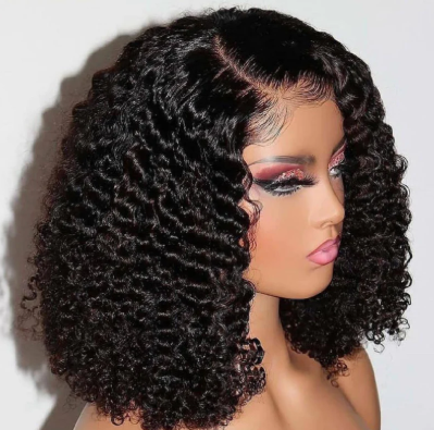 Deep Curly Half Wig 200% Density